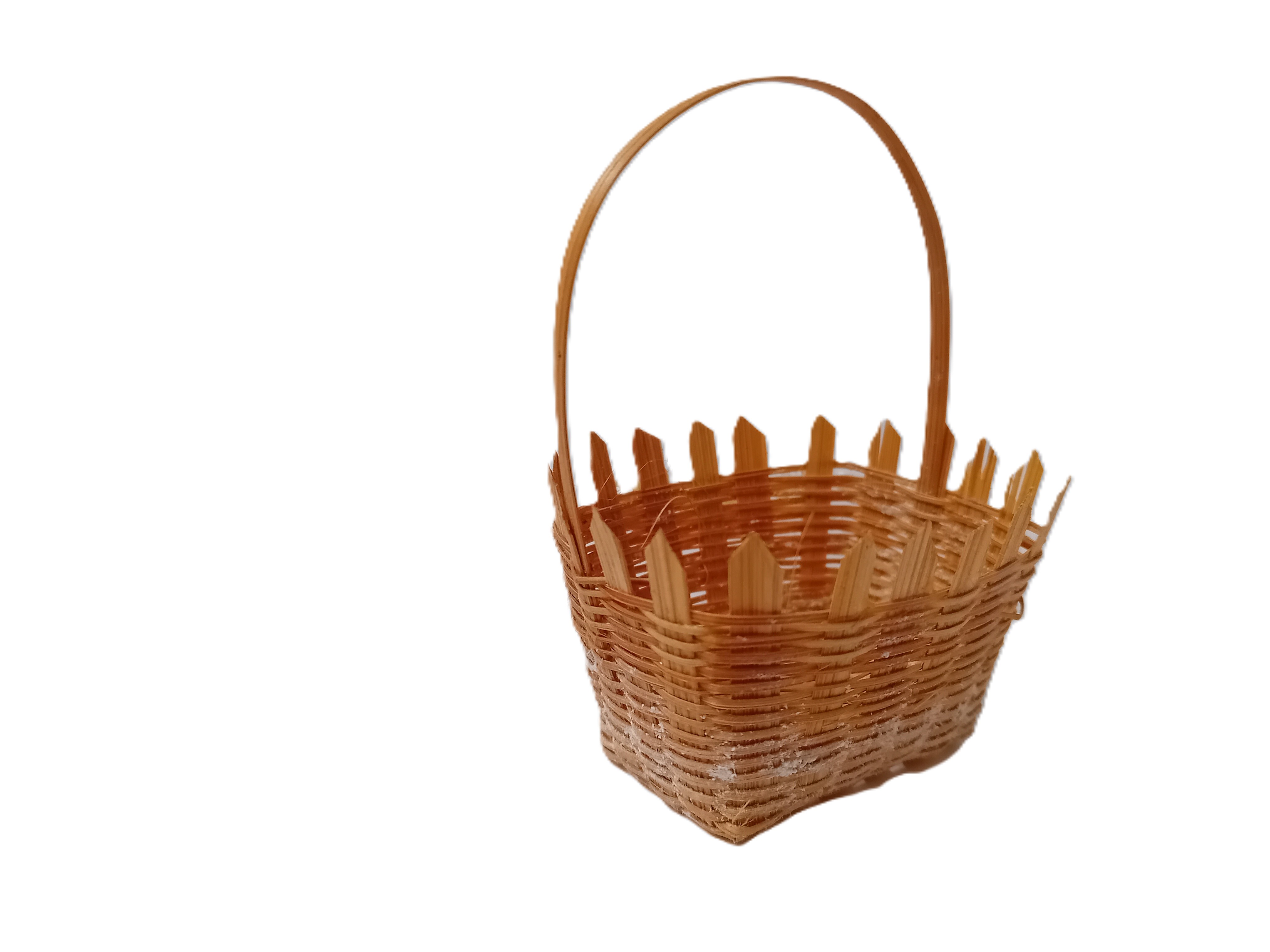 cestino bomboniera in bambu rettangolare