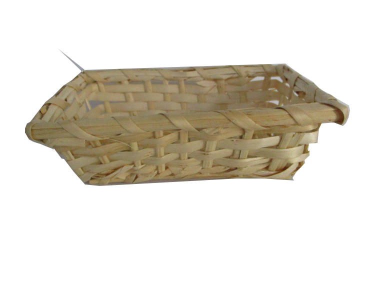 cestino vaschetta in vimini cm 15x10x4,5 H