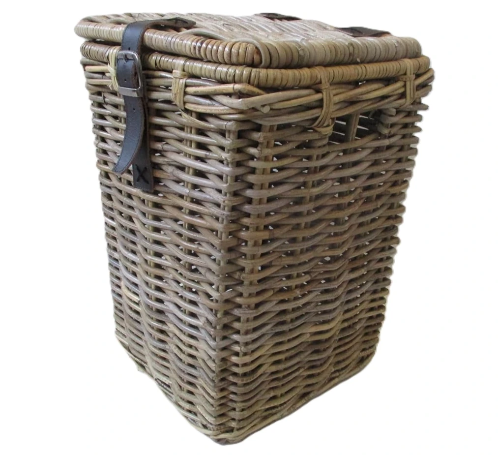 Cesto Porta Biancheria in Giunco Cm 30x30x42 H