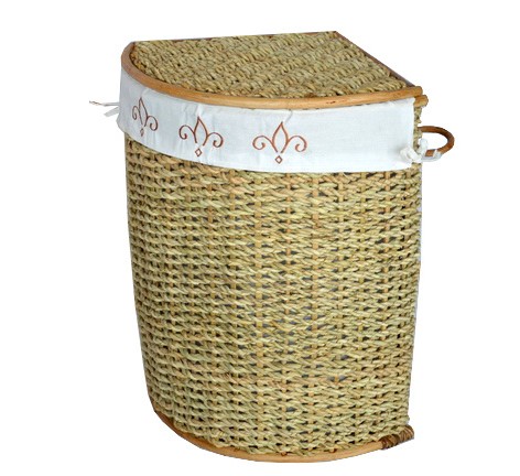 Cesto Portabiancheria ad Angolo Cm 35x35x55 H