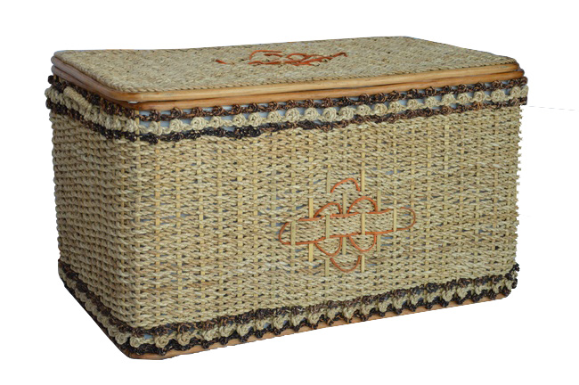 Baule Porta Biancheria in Banano Cm 70x38x40 H