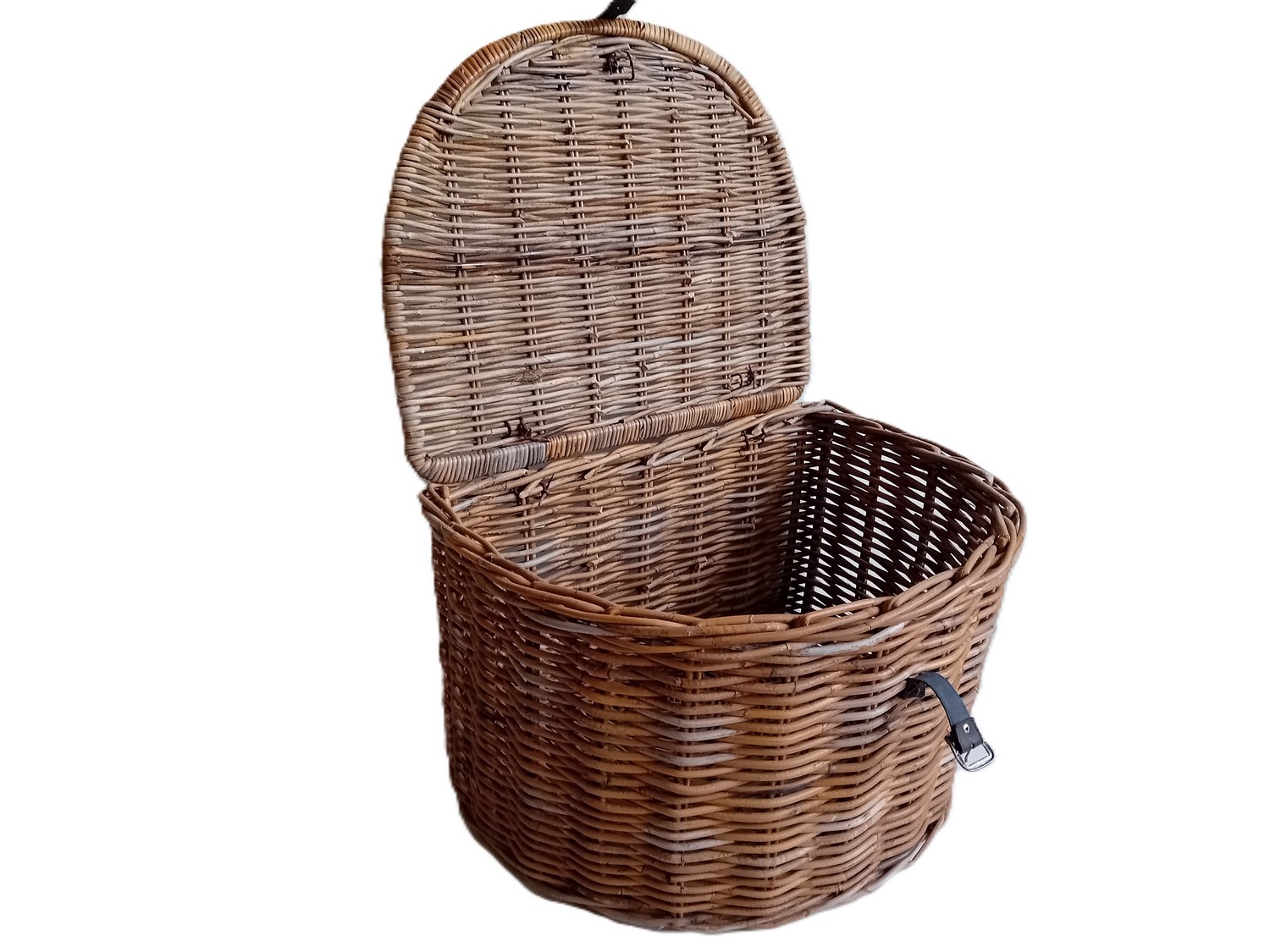 Baule a Mezzaluna in Giunco Cm 51x41x36 H - 4