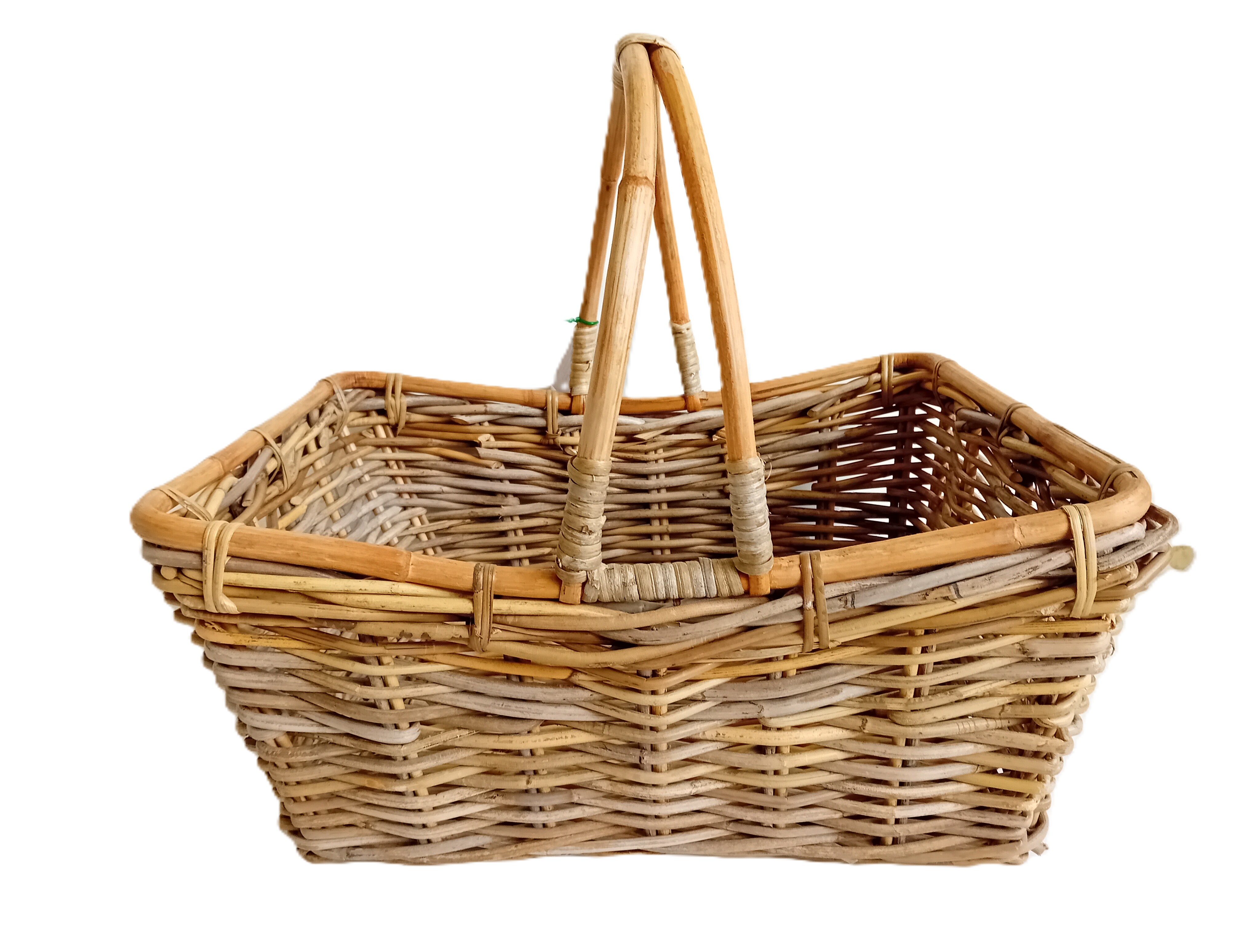 cesto vimini intreccio in kubo grey art ck7026/2