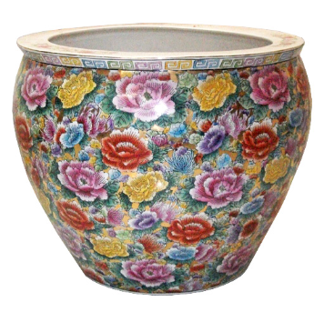 vaso bowl diponto a mano oro zecchino