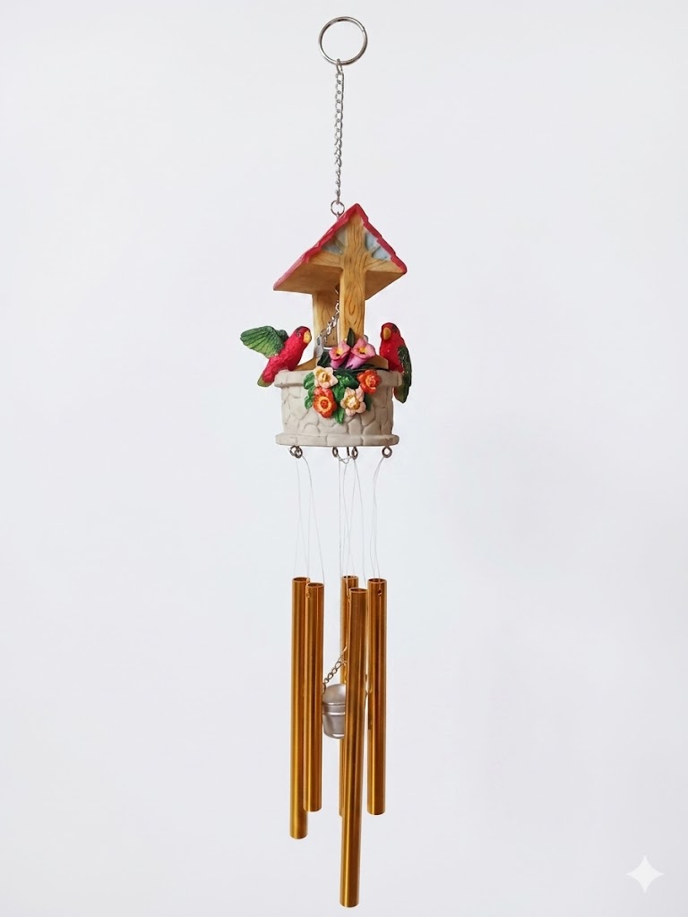 Scaccia Guai Pozzo con Pappagalli