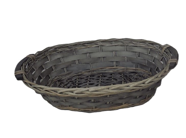 cesto vimini ovale cm 50x36x12 H art 1447