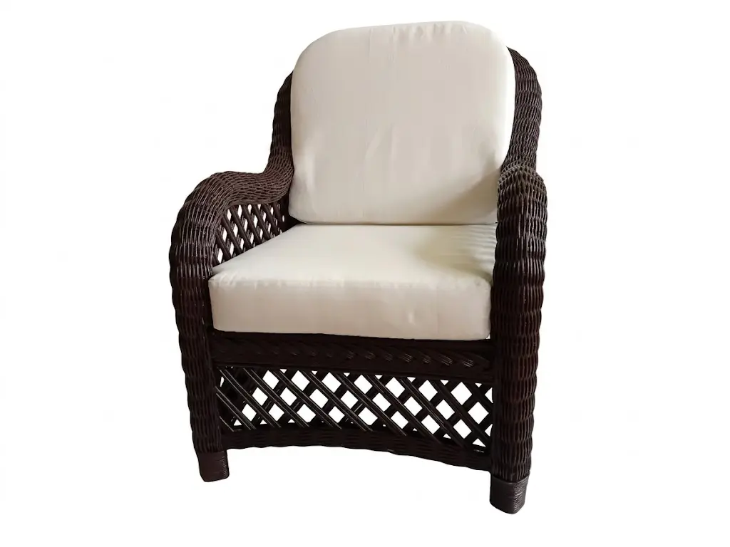 Poltrona in rattan naturale noce vimini Crystal - 4