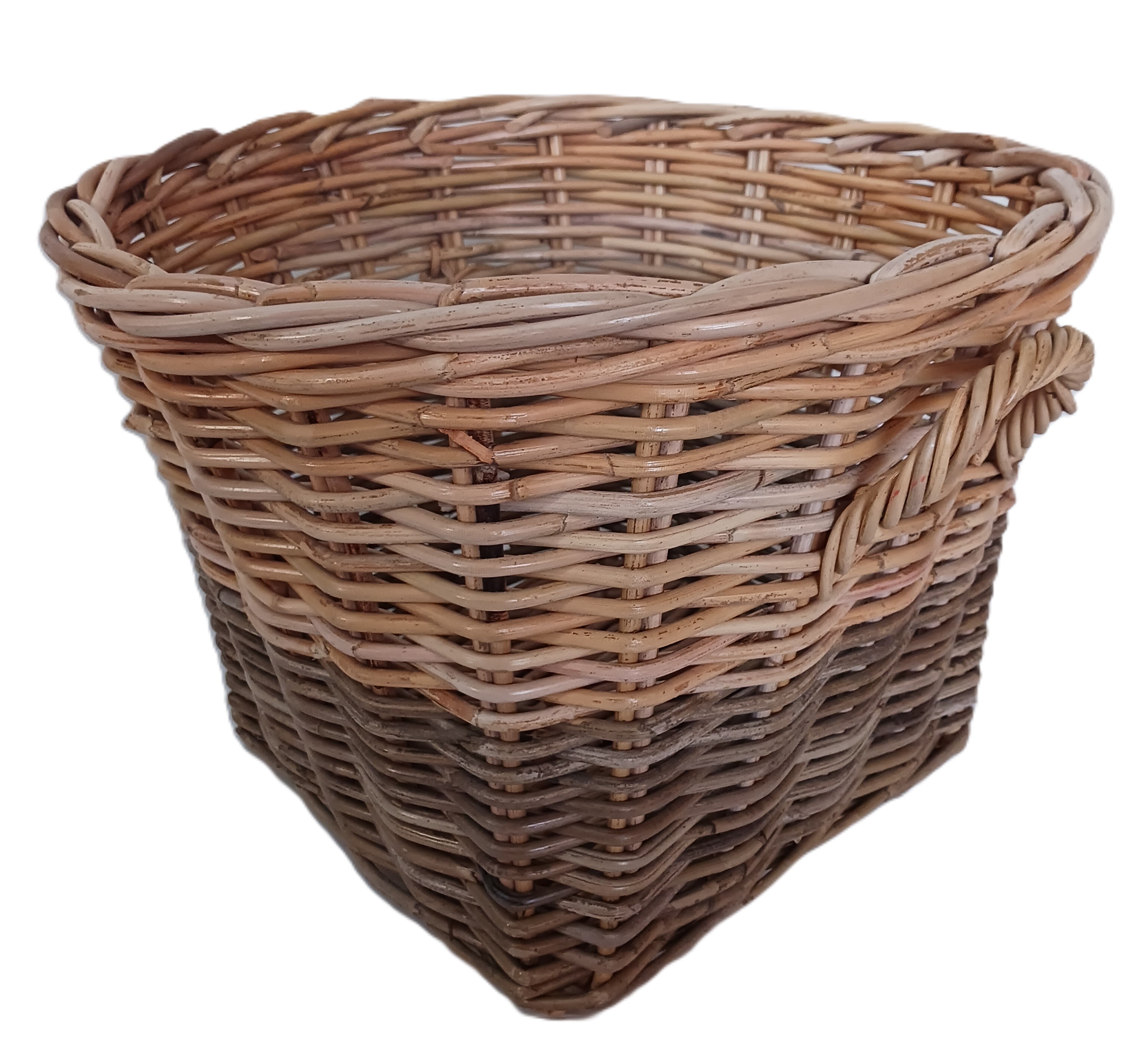 cesto porta legna in giunco rotondo Cm 47X34H