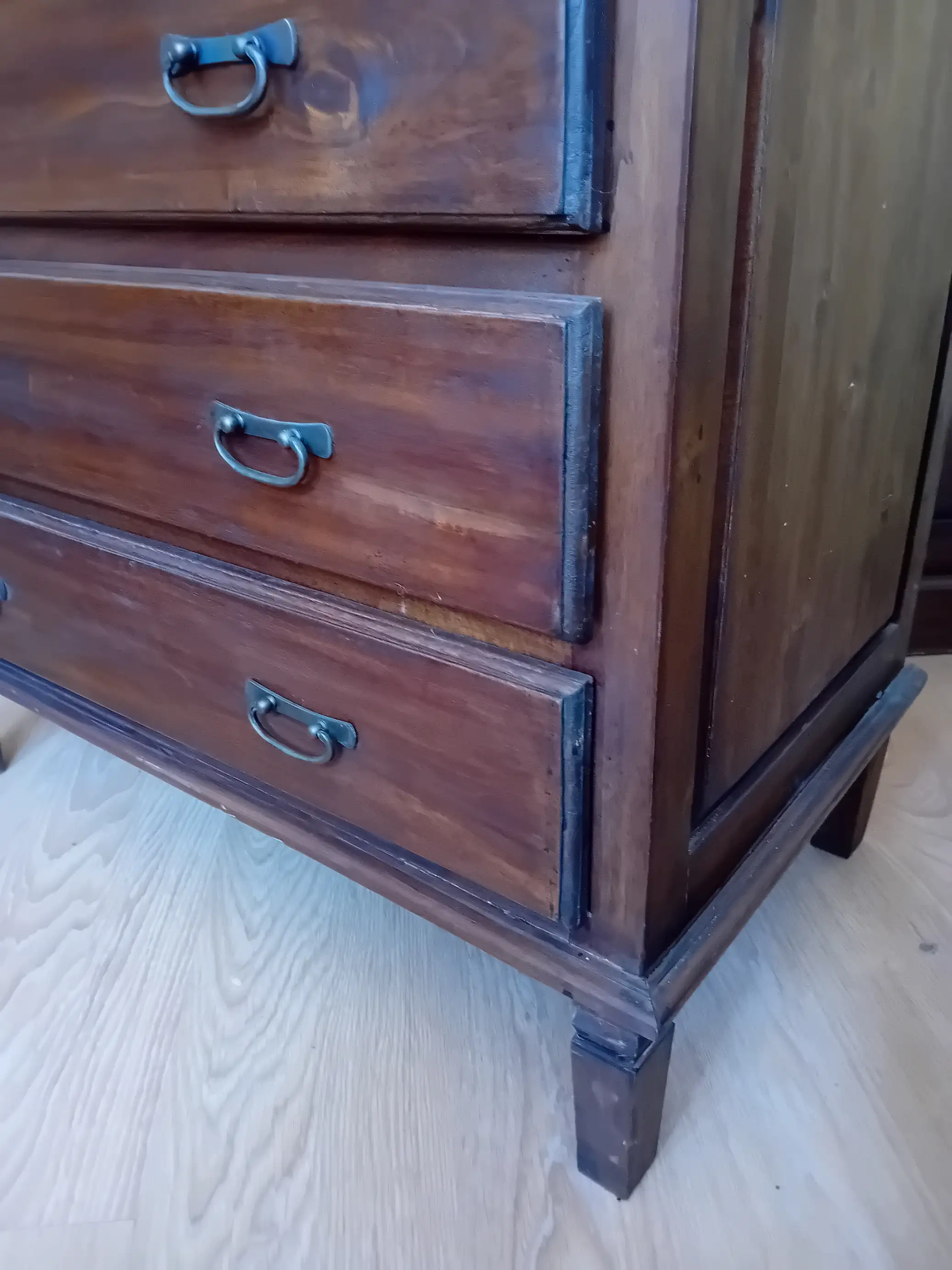 Comò Settimino in Legno Massello a 7 Cassetti – L 86 x P 47 x H 140 cm - 4