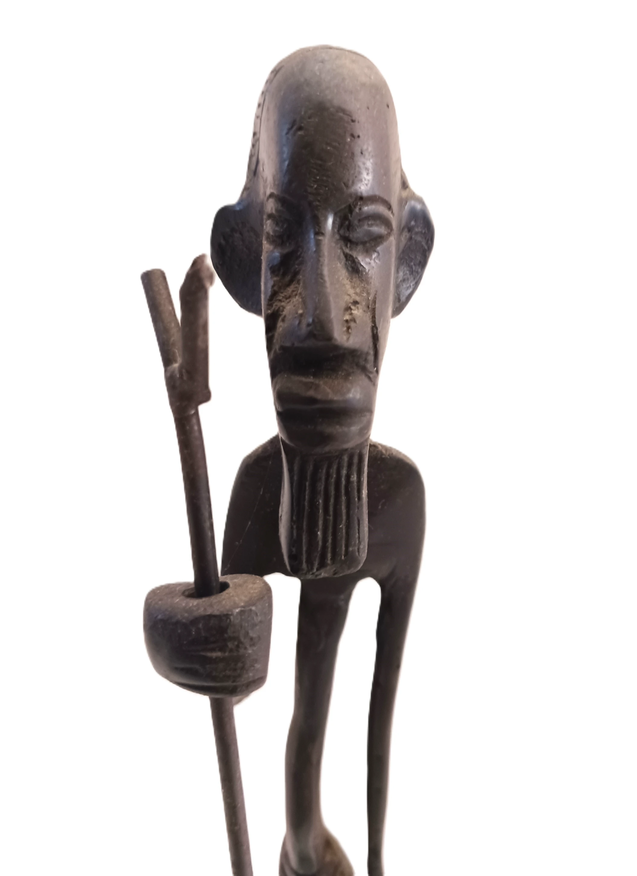 Scultura artigianale "Aborigeno" in ferro battuto