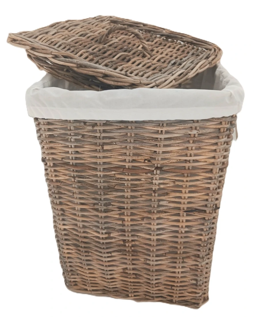 Cesto Porta Biancheria in Giunco Kubu Cm 45x45x59 H - 3