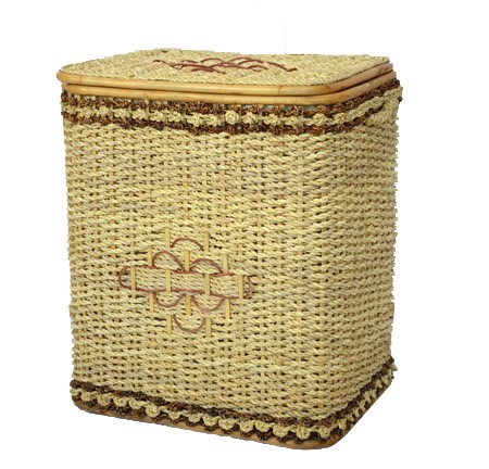 Cesto Porta Biancheria in Banano Cm 43x33x51 H