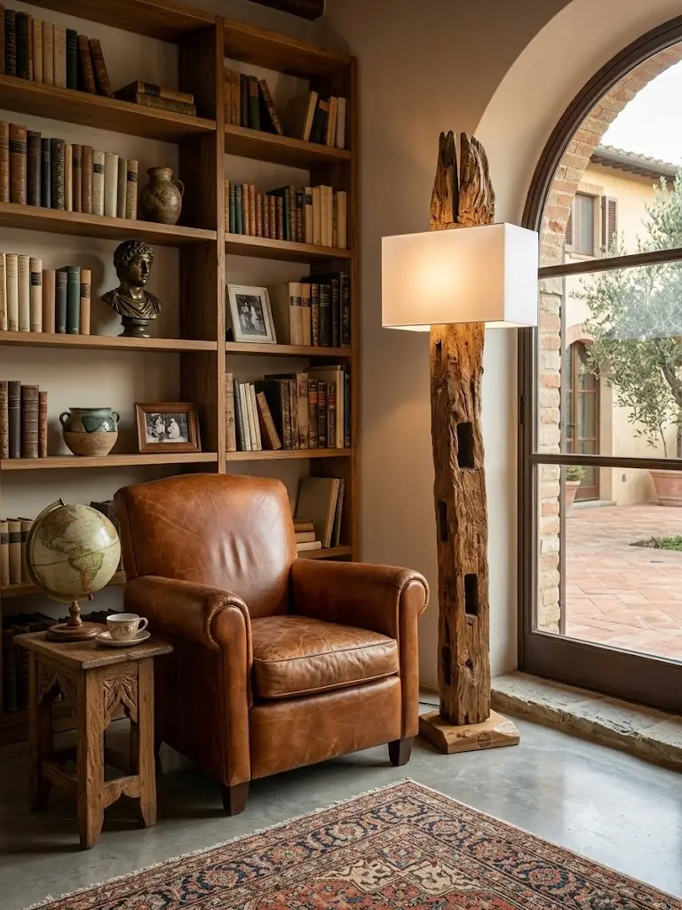 lampada Piantana Eco-Wood cm 190 H