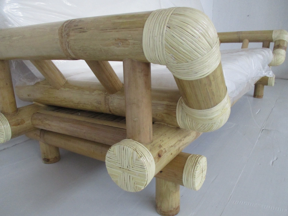 Salotto Mindanao - Set Luxury in Bamboo Canna Grossa (5 Posti) - 3