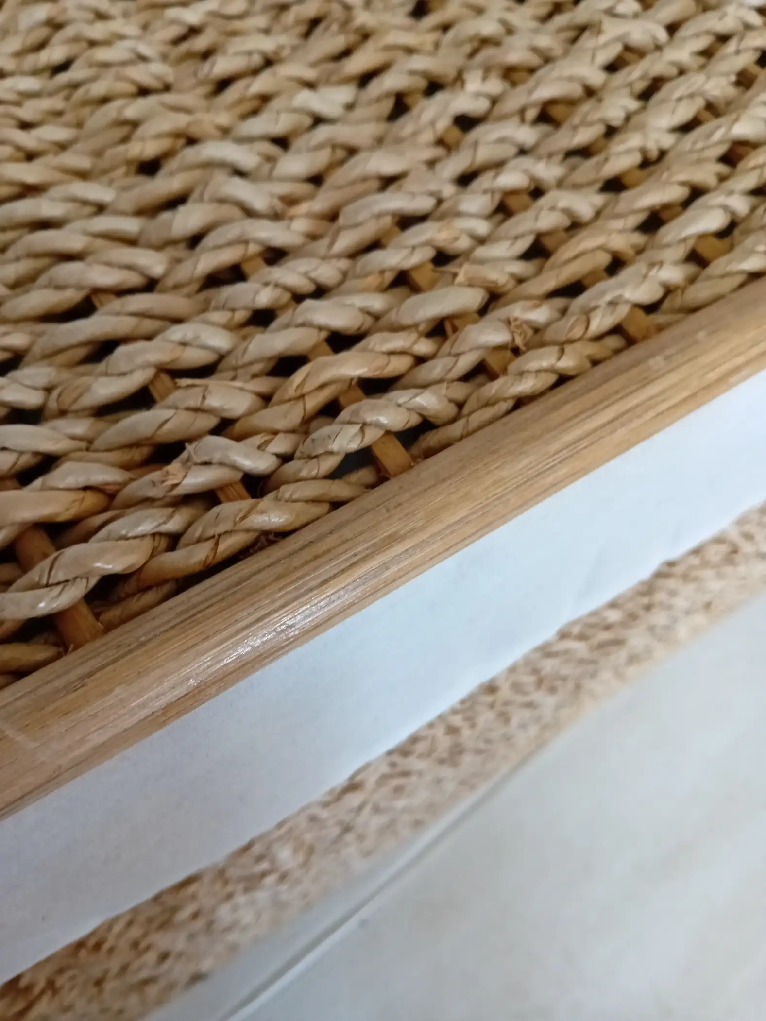 Cesto baule cm 85 x 50 x H 50  portabiancheria  in vimini rattan - 4