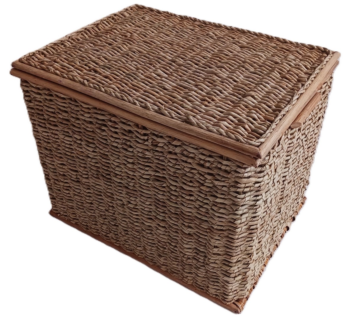 Cesto/Baule Porta Biancheria in Banano Cm 58x41x45 H