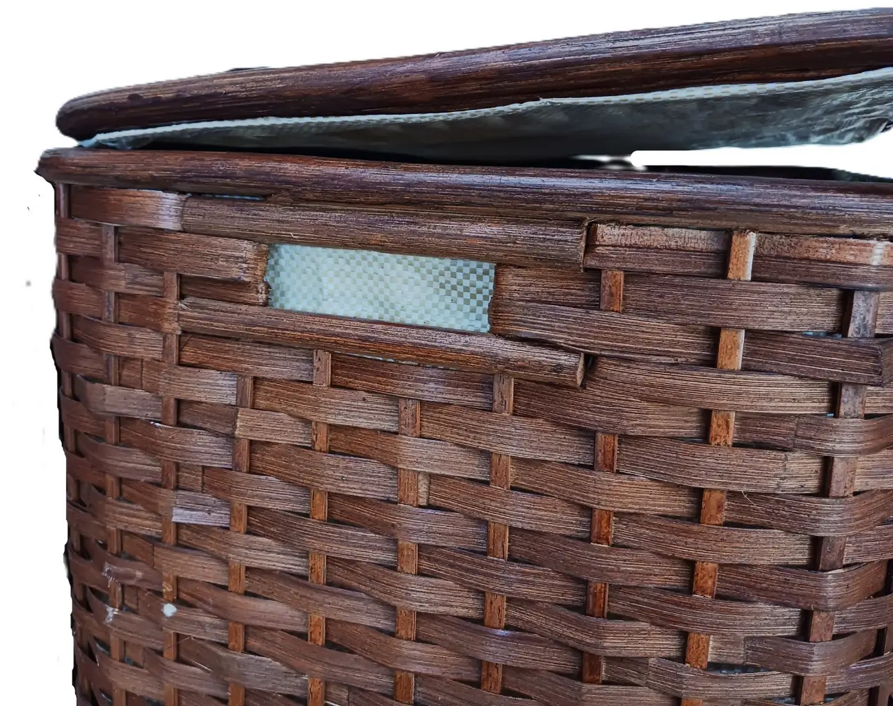 Cesto Portabiancheria in Rattan Cm 50x37x58 H