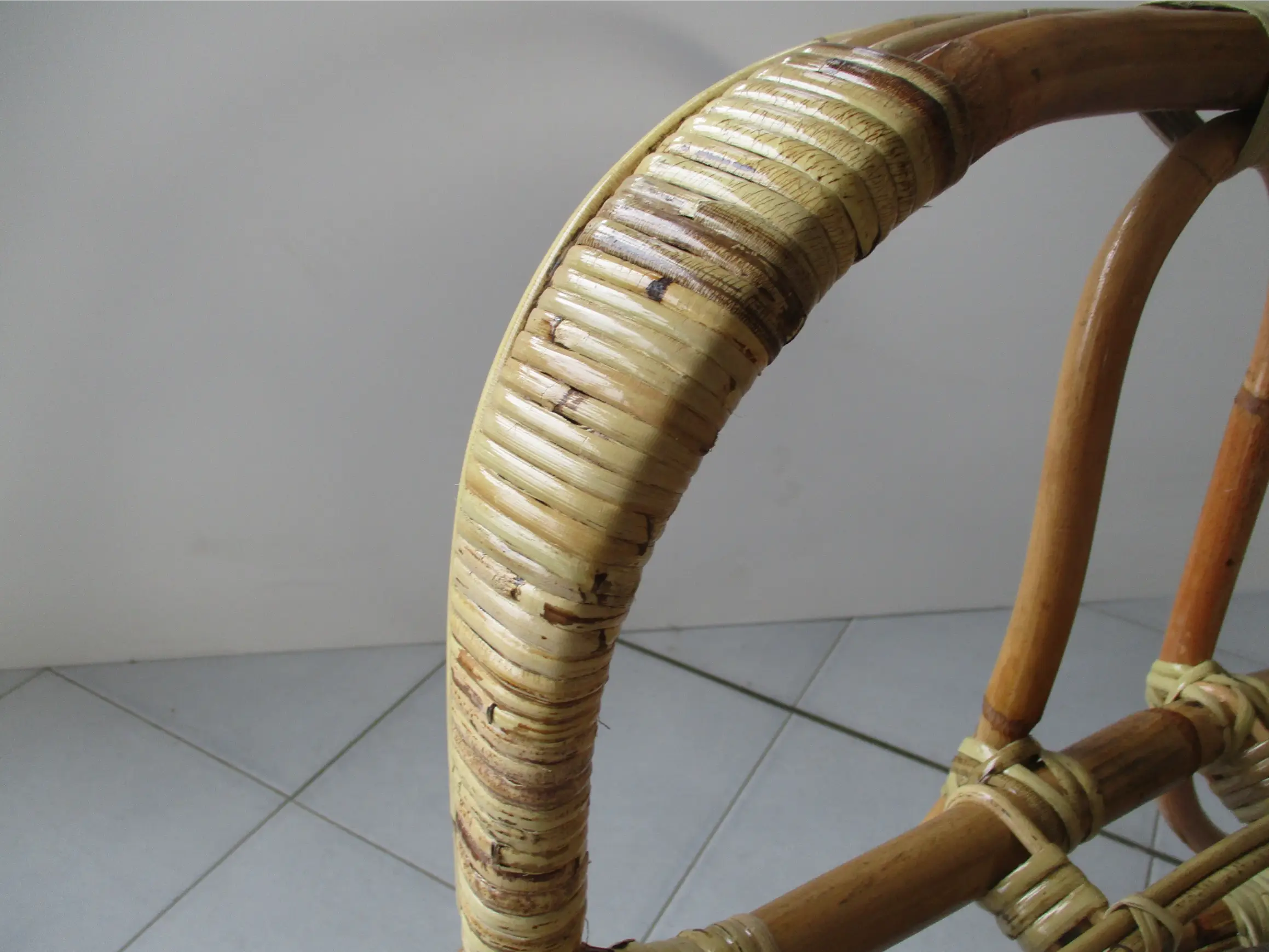 Poltrona Sole in rattan naturale vimini  – Eleganza Radiosa in Rattan e Manao Rinforzato - 4