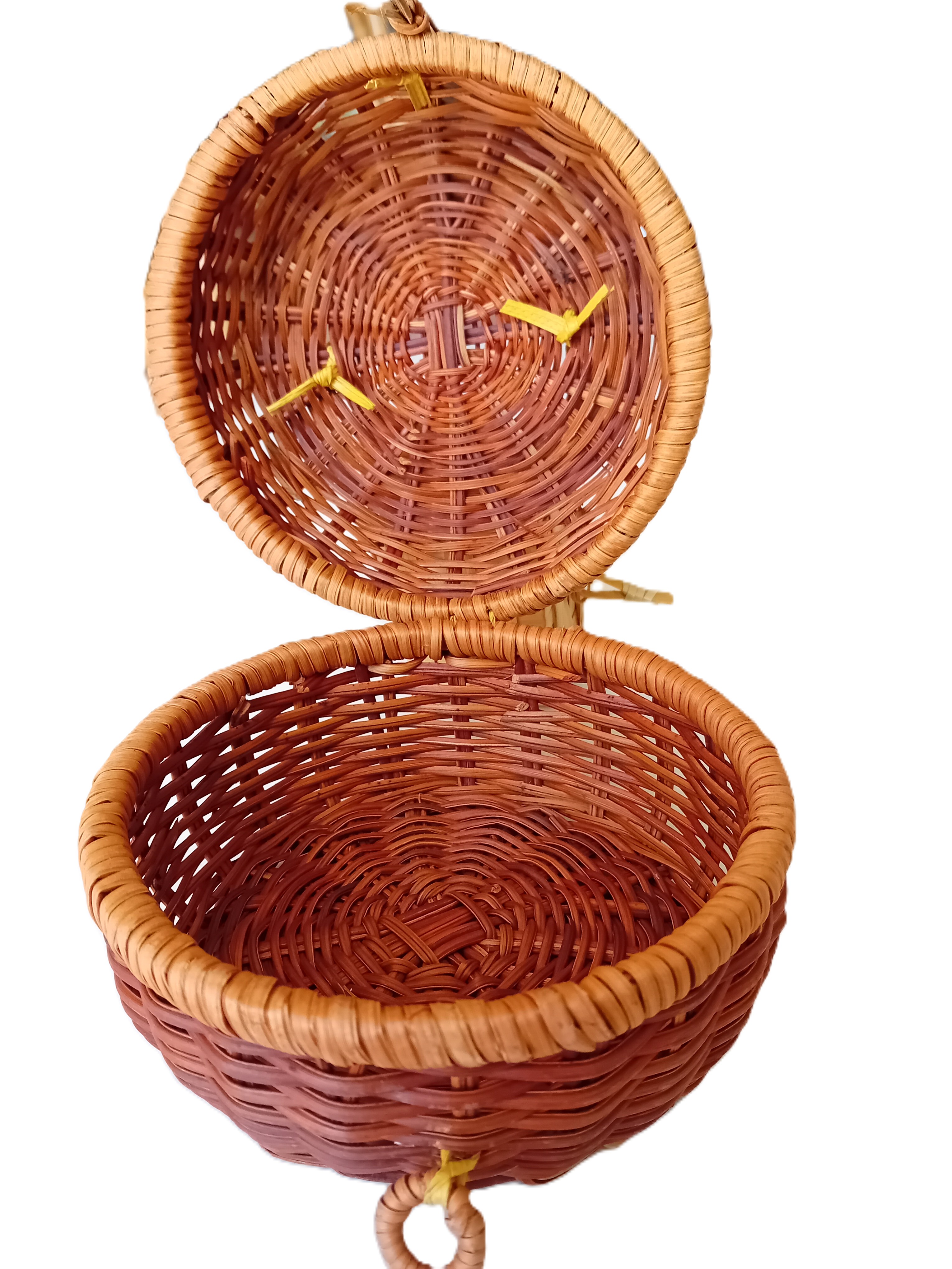 cestino in midollino rotondo cm 15x12 H