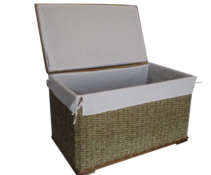 Baule Porta Biancheria in Banano Cm 75x45x45 H
