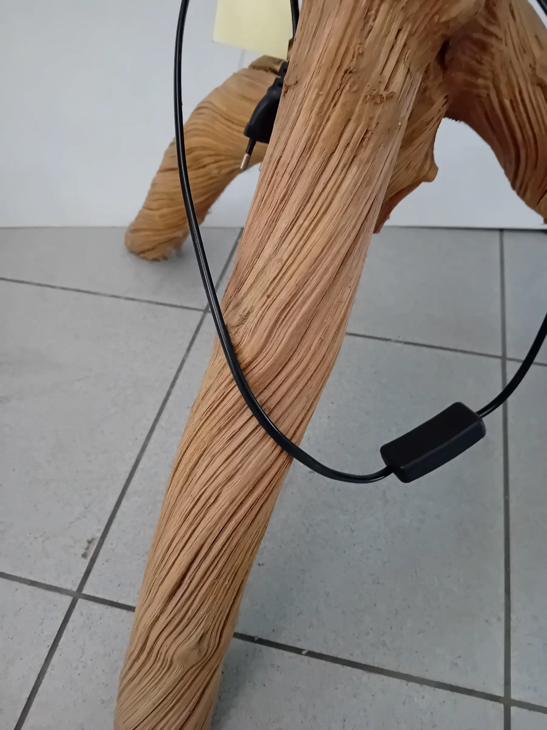 Lampada da Terra in Rattan Naturale H190 cm - 3