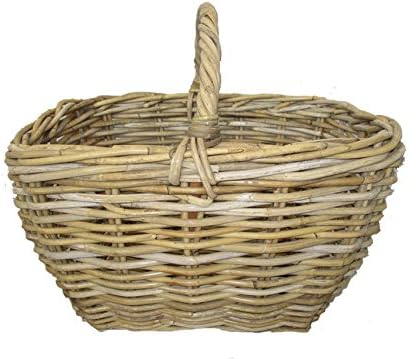 cesto vimini con manico kubo grey