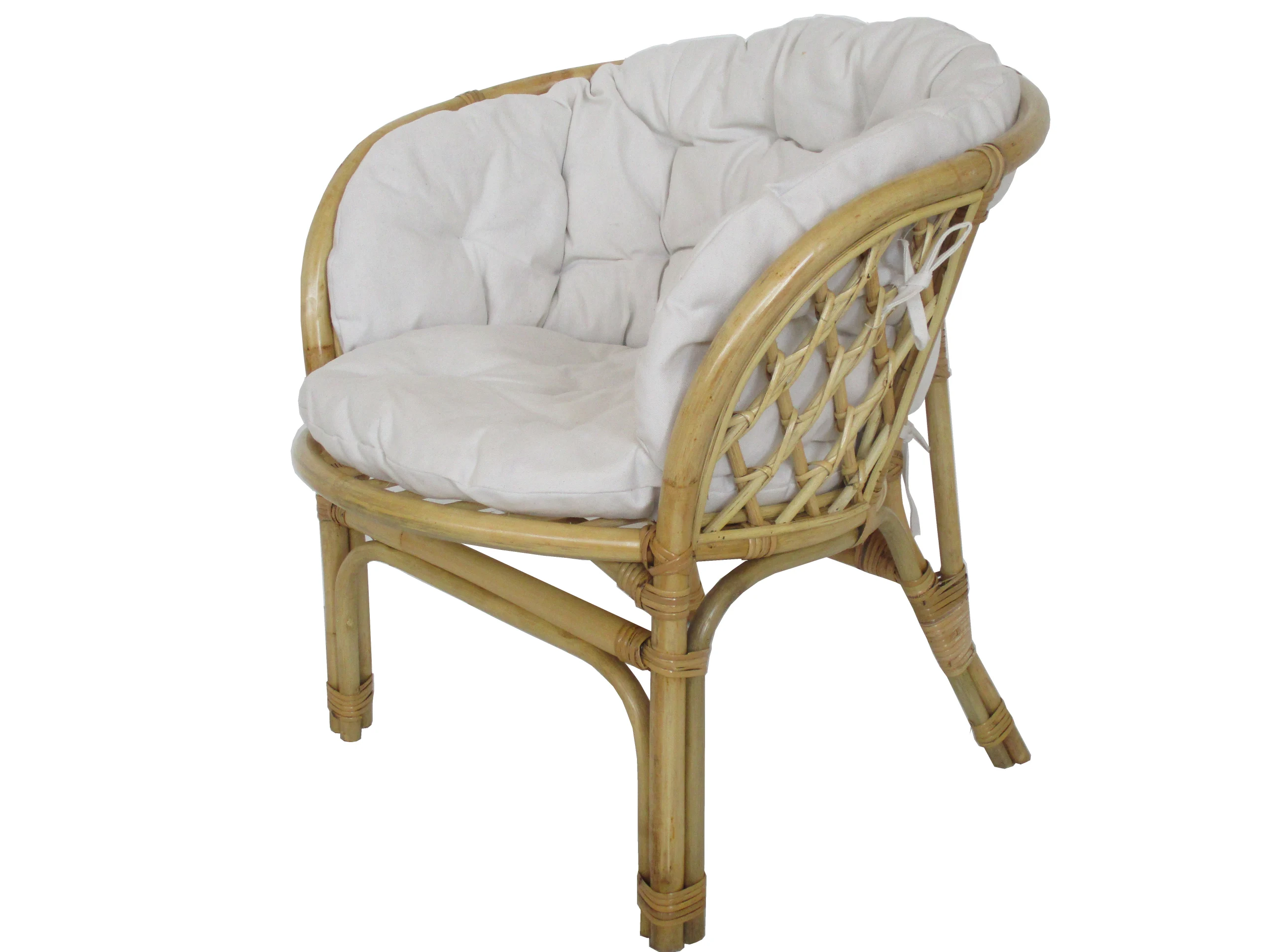 Poltrona in rattan naturale vimini  Bahama accatastabile