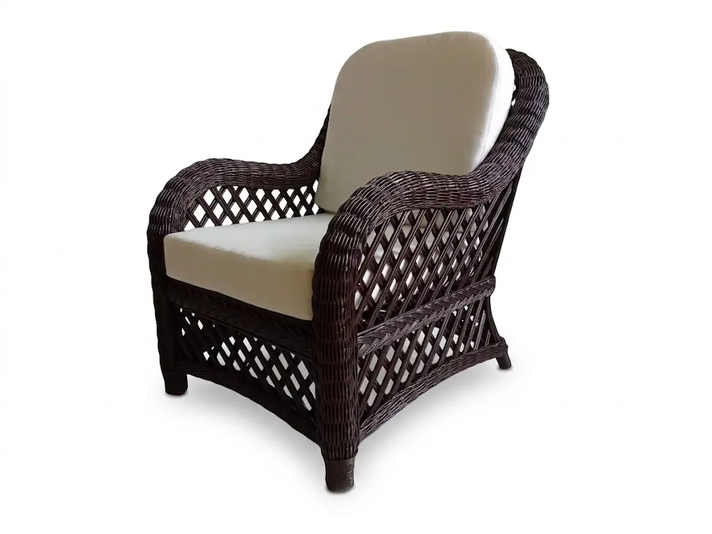 Poltrona in rattan naturale noce vimini Crystal