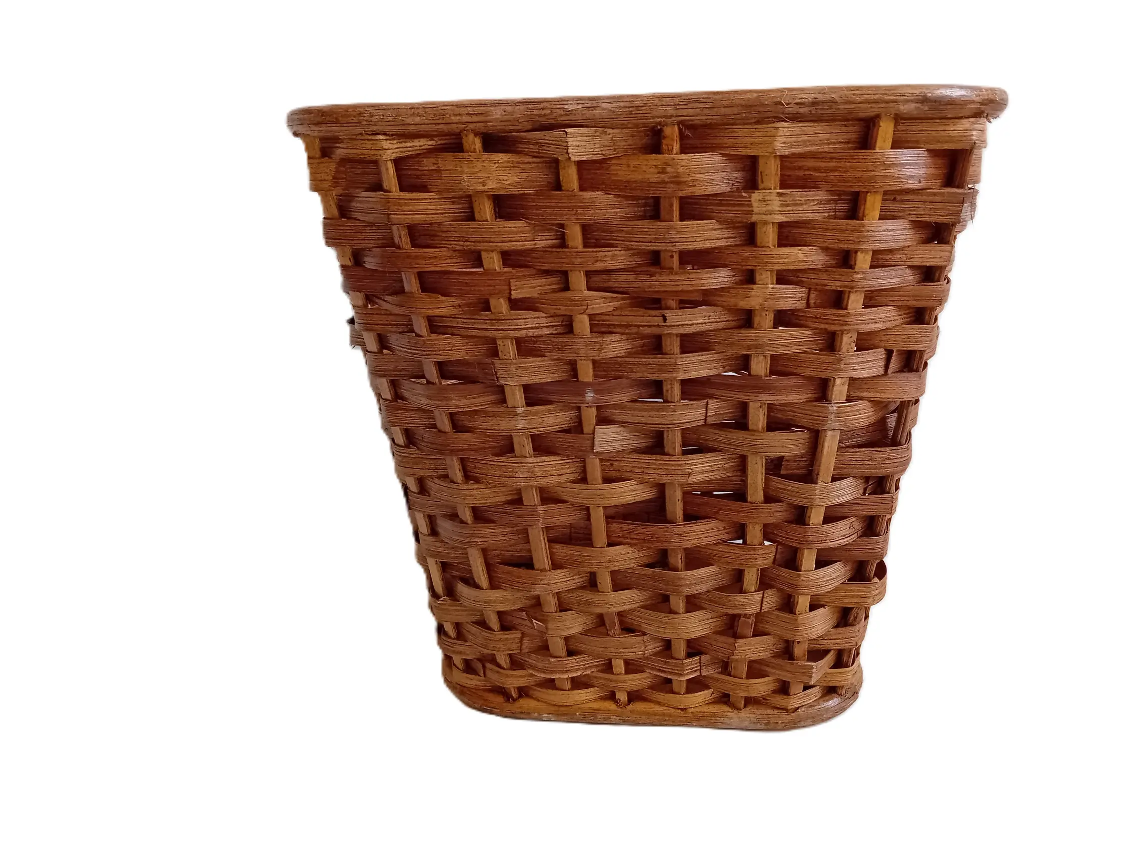 cesto getta carta in vimini rattan