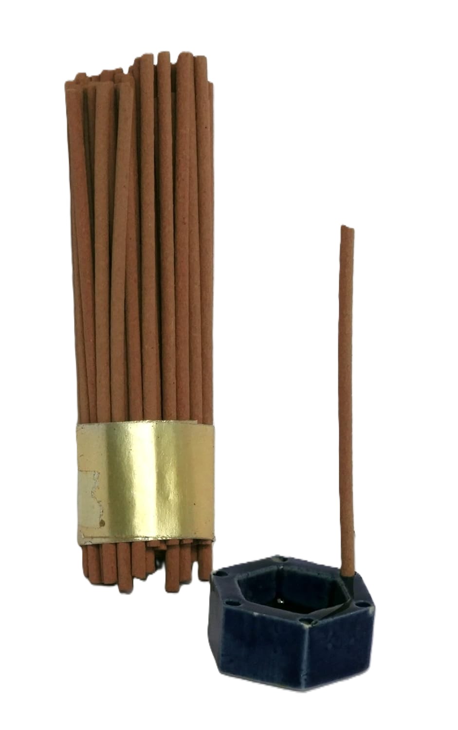 5 confezioni da 70 stick di incensi puri con bruciancenso in ceramica