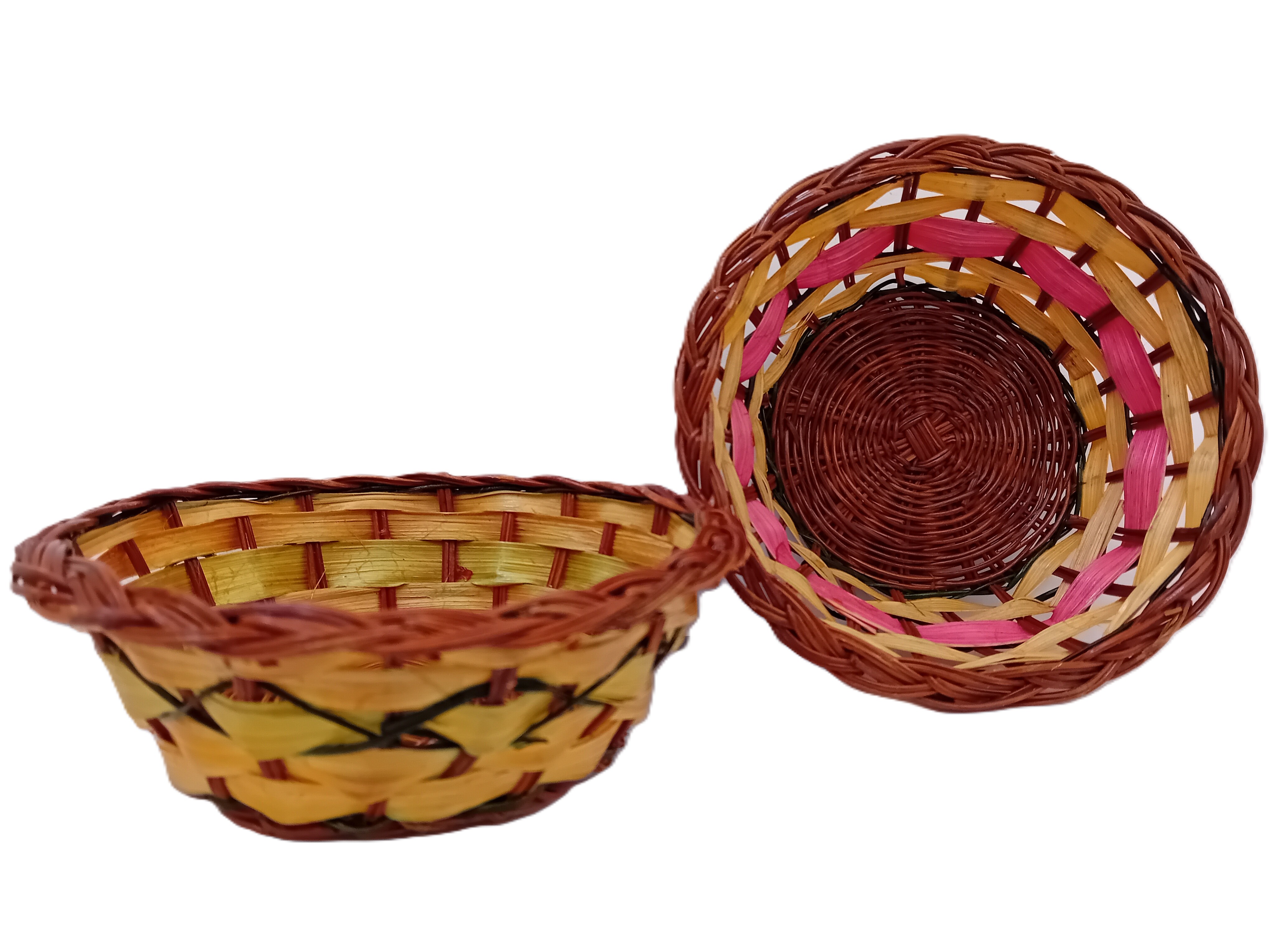 cestino rotondo midollino cm 12x4 H