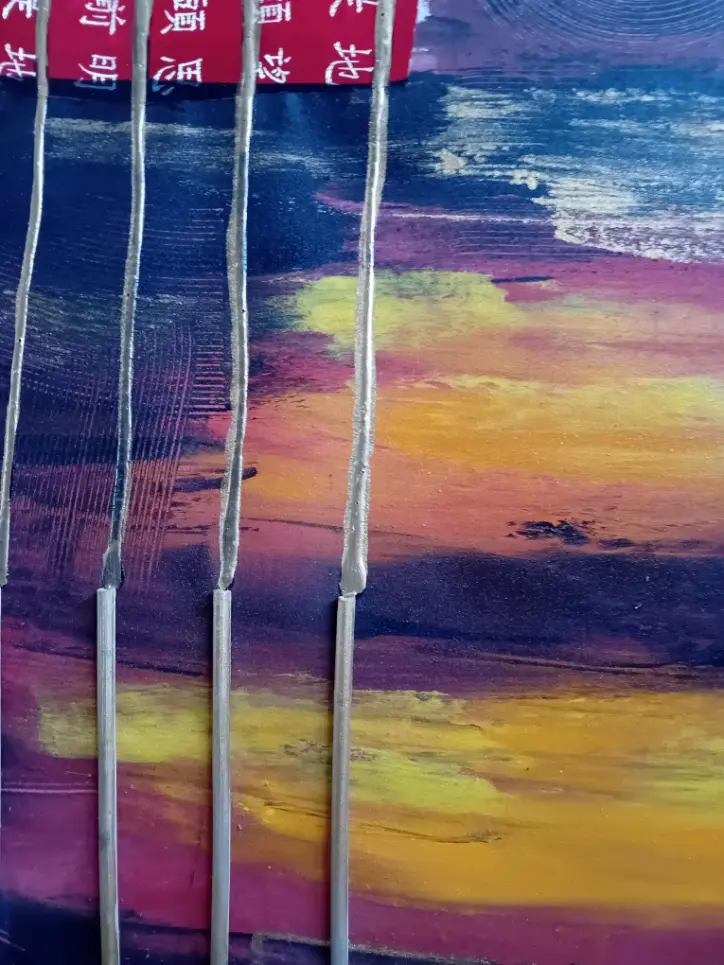 Quadro Astratto Batik "Tramonto Orientale" – Dipinto a Mano in Rilievo a Bali 120x102 cm