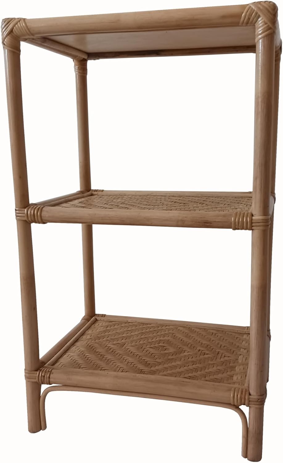 comodino rattan naturale 3 piani  vimini