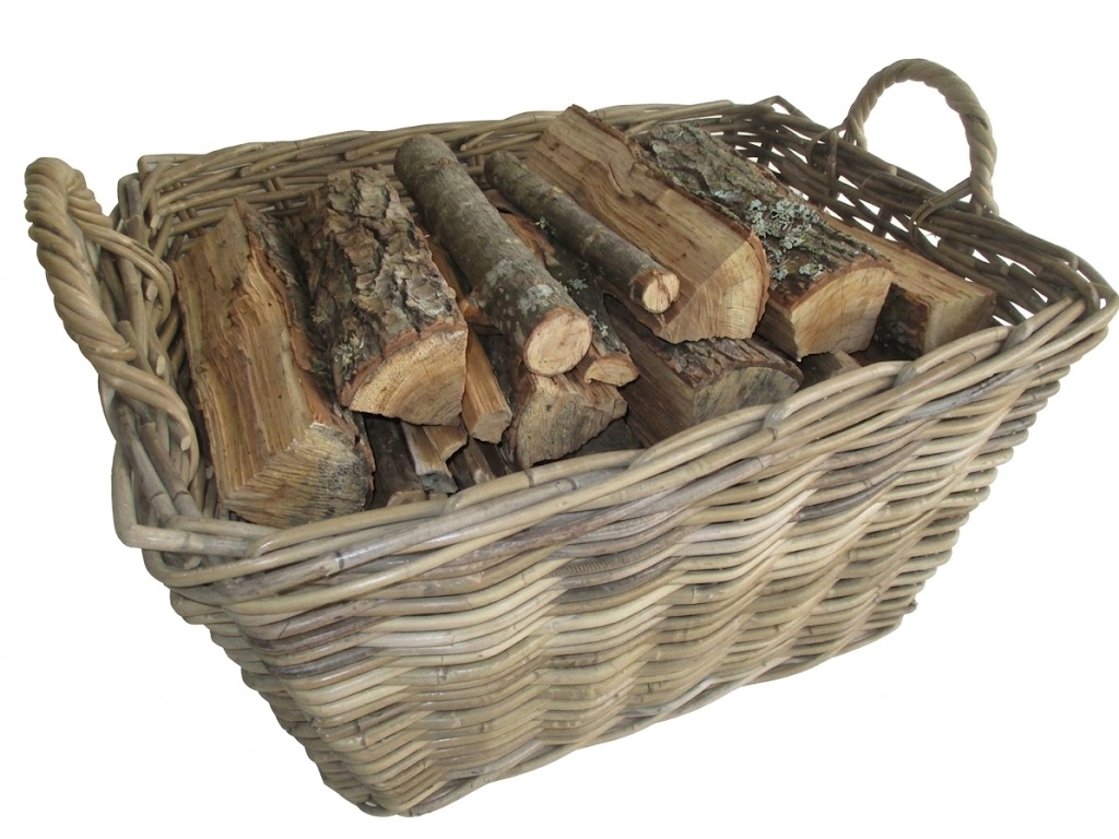 cesto porta legna vimini rettangolare