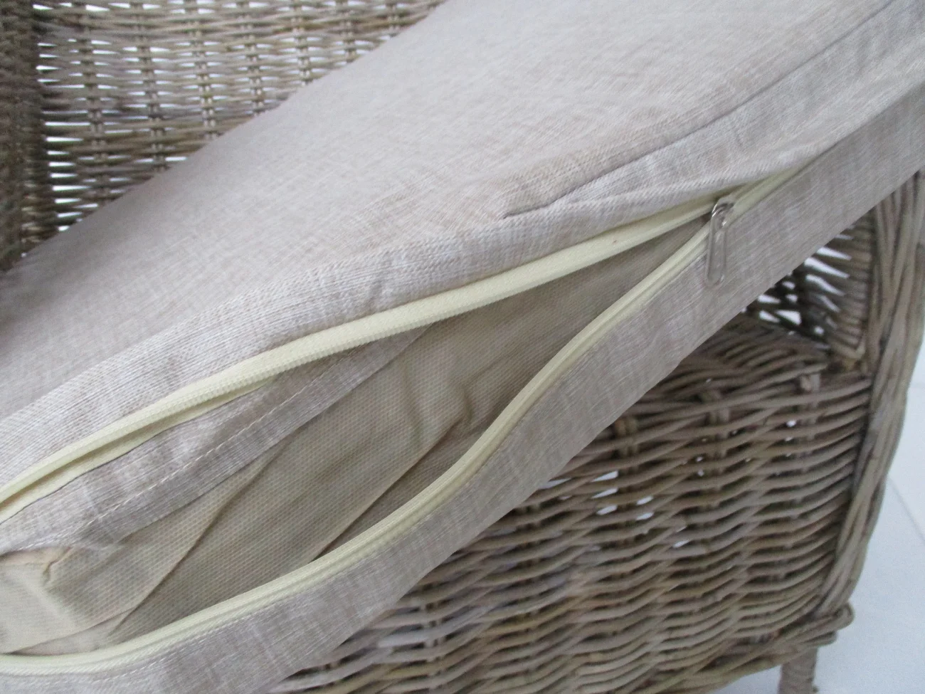 Poltrona in rattan naturale vimini  Arena - in Giunco Kubu Grey - 5