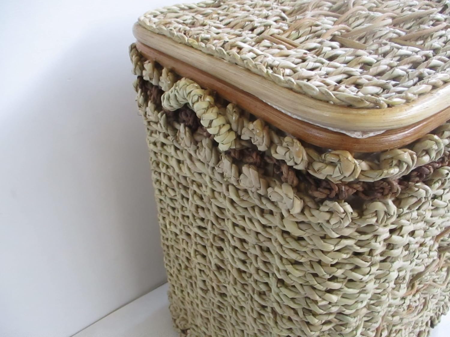 Cesto Porta Biancheria in Banano Cm 43x33x51 H - 3