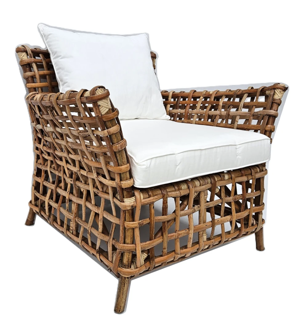 Salotto Tahiti – Set Luxury in Rattan naturale  a Intreccio Largo - 4