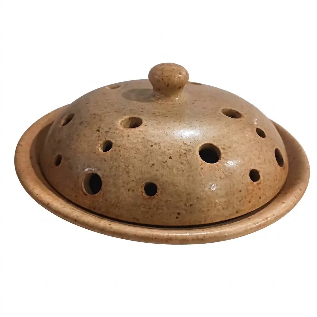 ruciaincenso Artigianale in Terracotta Marrone Chiaro – 20x8 cm