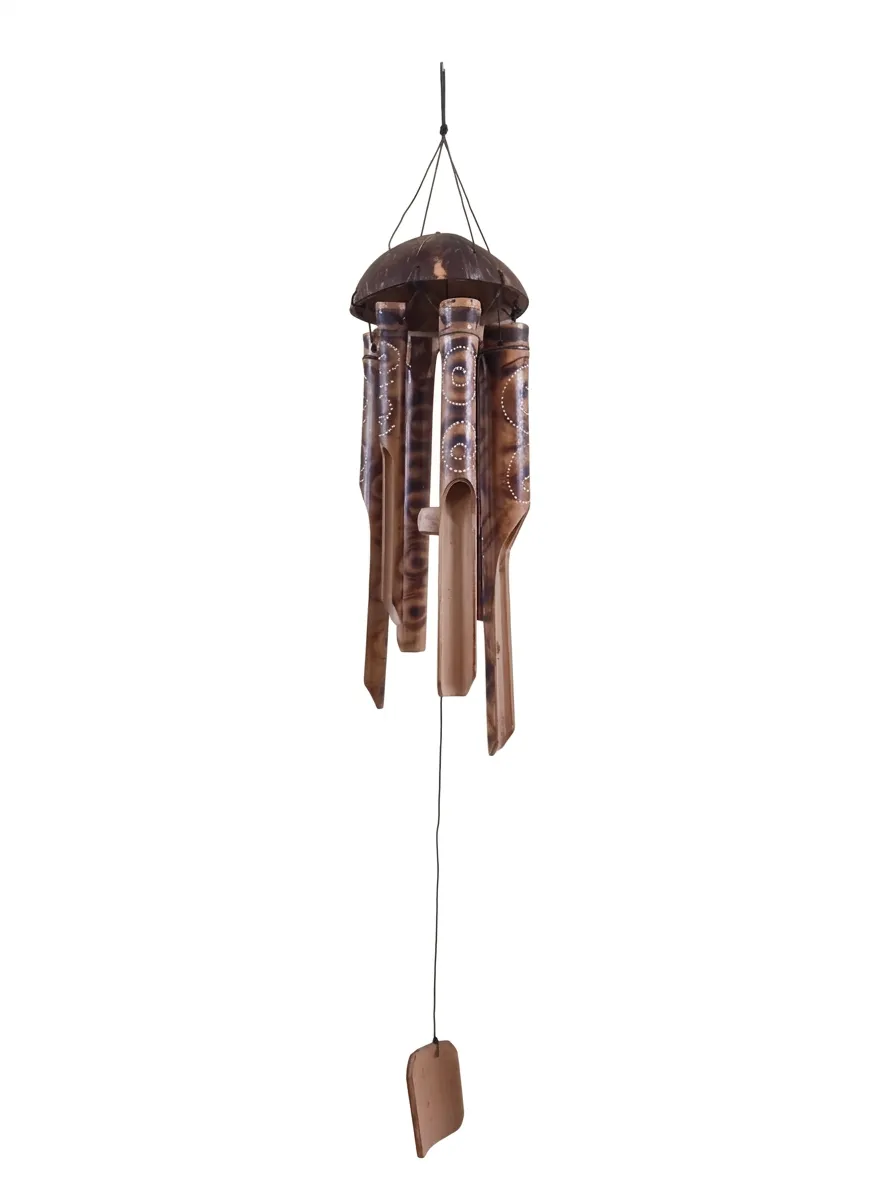 Scacciapensieri in Bamboo "Zen Spirals" – 38 cm