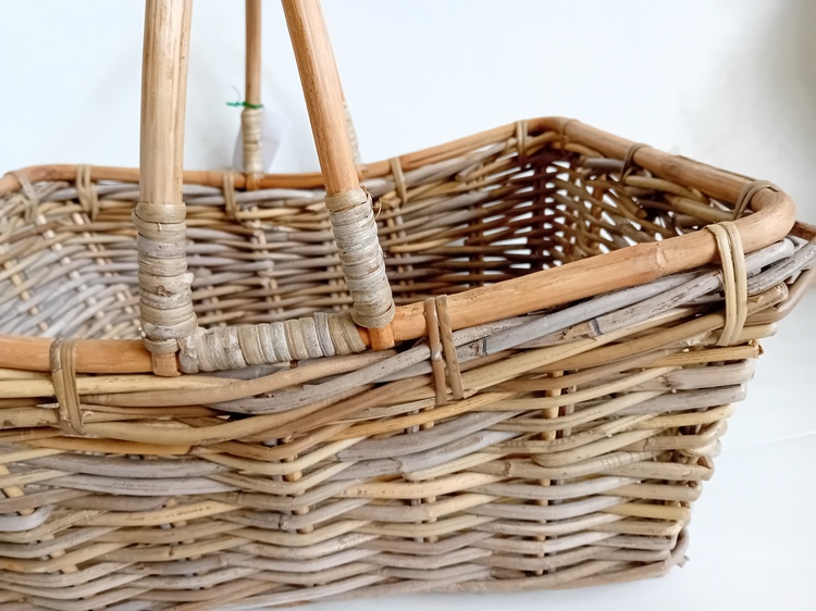 cesto vimini intreccio in kubo grey art ck7026/2