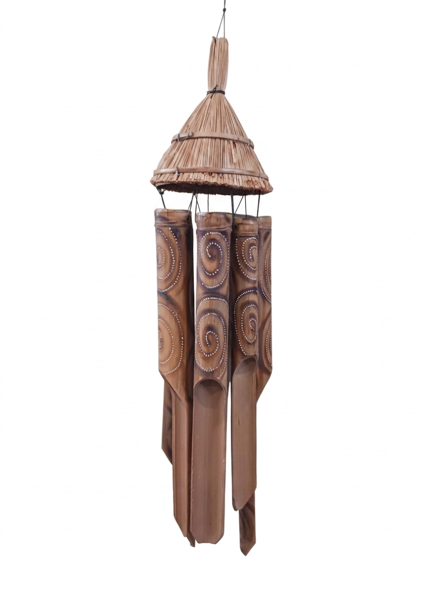 Scaccia Guai in Bamboo Capanna - 73 cm
