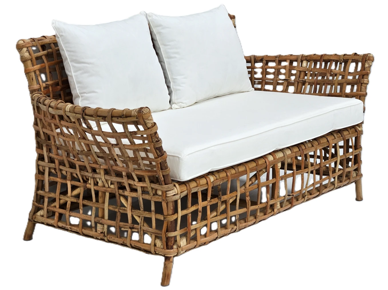 Salotto Tahiti – Set Luxury in Rattan naturale  a Intreccio Largo - 3