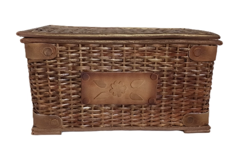 Baule in Rattan Antik Cm 61x33x35 H