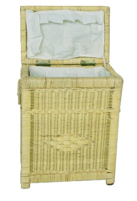 Cesto Portabiancheria e Sgabello Cm 40x26x52 H