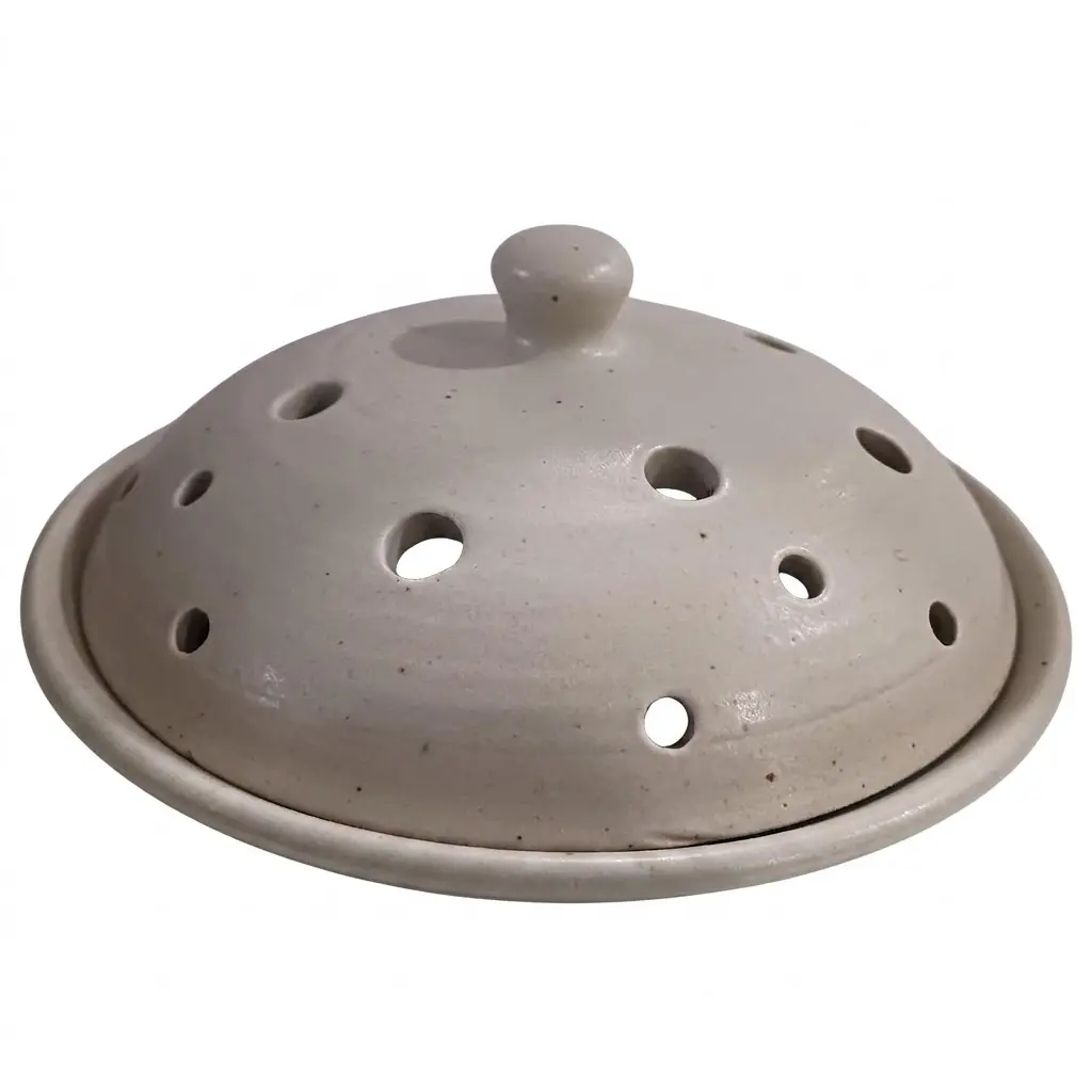 Bruciaincenso Artigianale in Terracotta grigio – 20x8 cm