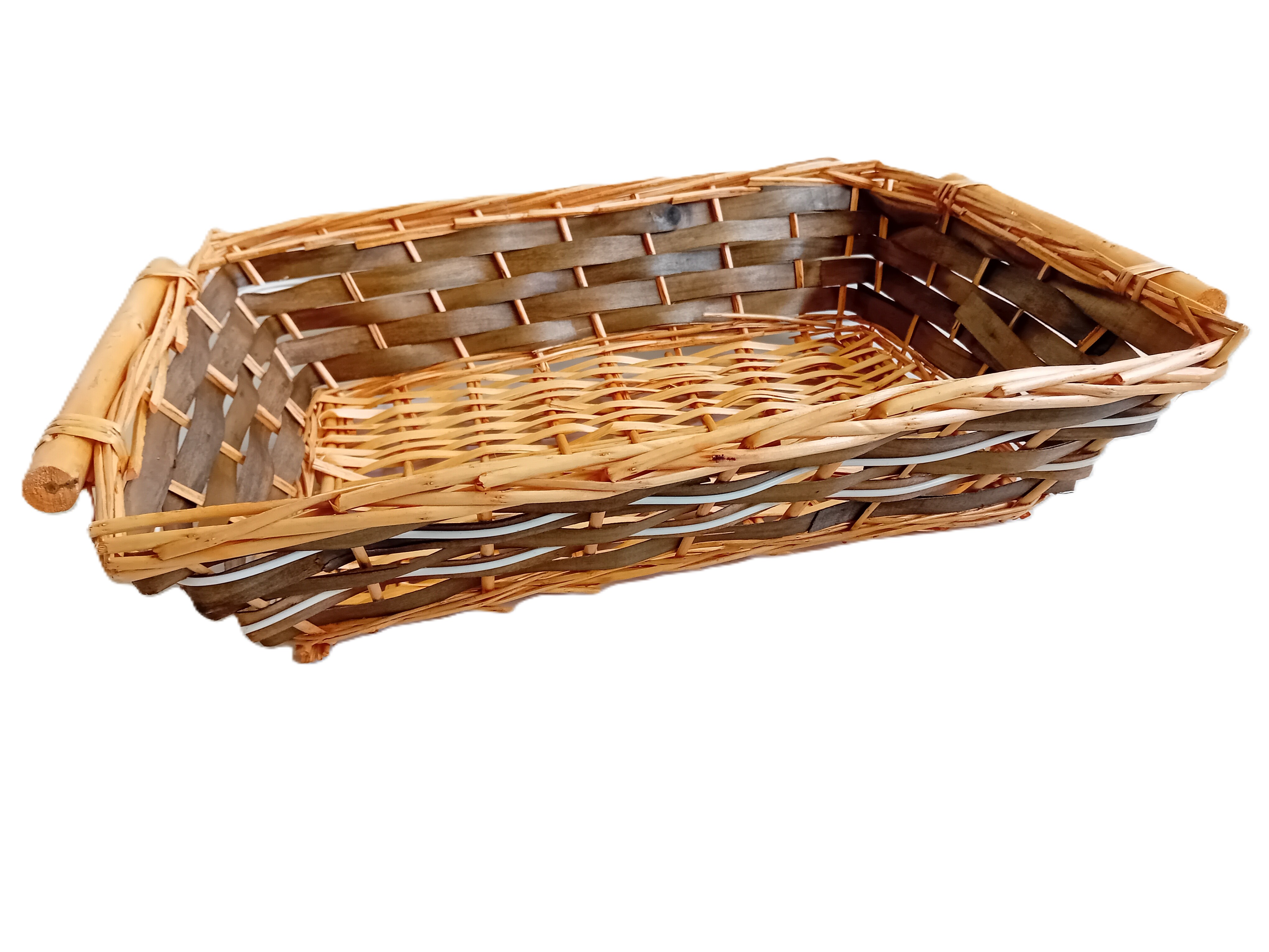 cesto vimini rettangolare cm 54X40X14 H