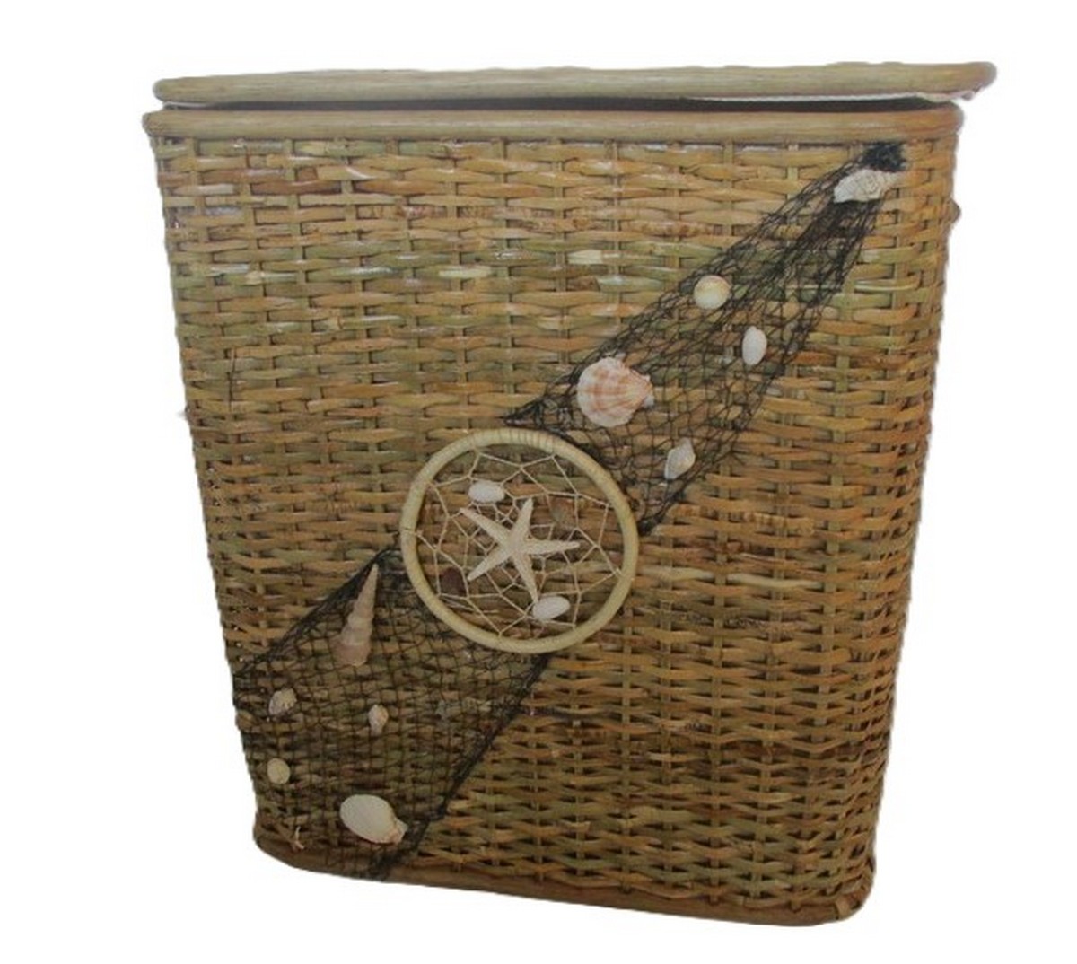 Cesto Portabiancheria in Rattan Sea Breeze Cm 50x37x59 H