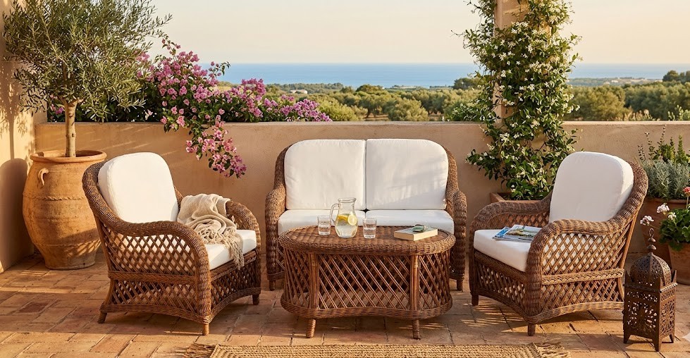 Salotto Crystal Noce 4 posti