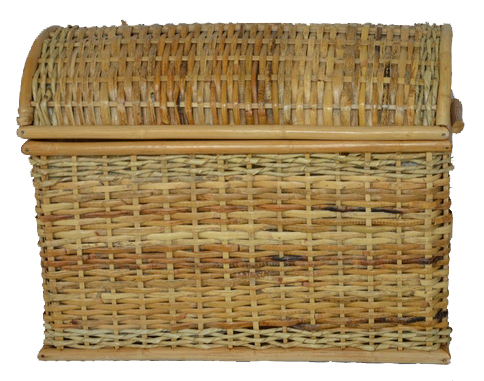 Bauletto Multiuso in Rattan Cm 52x30x40 H