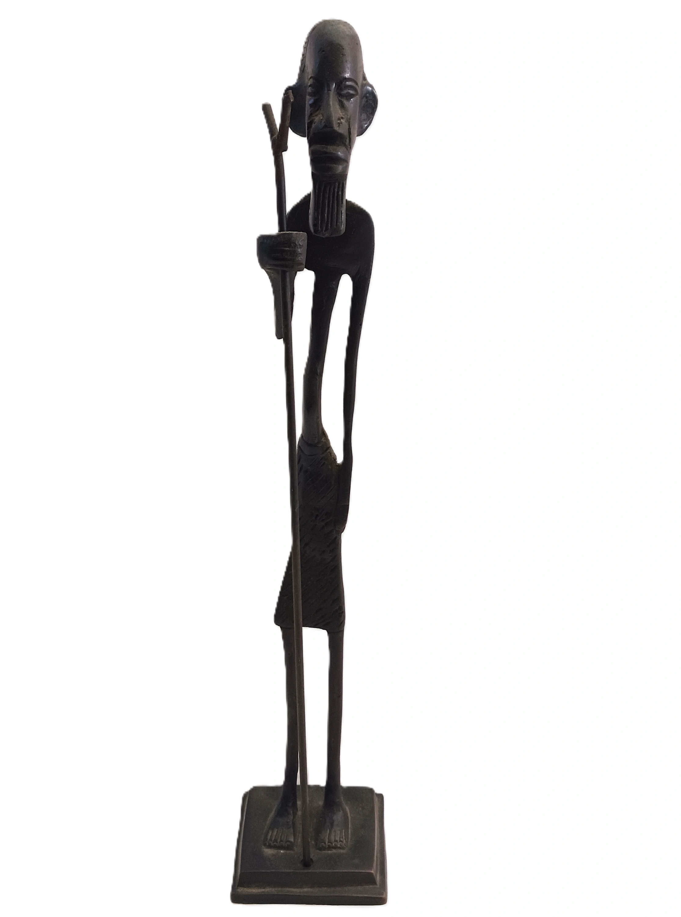 Scultura artigianale "Aborigeno" in ferro battuto